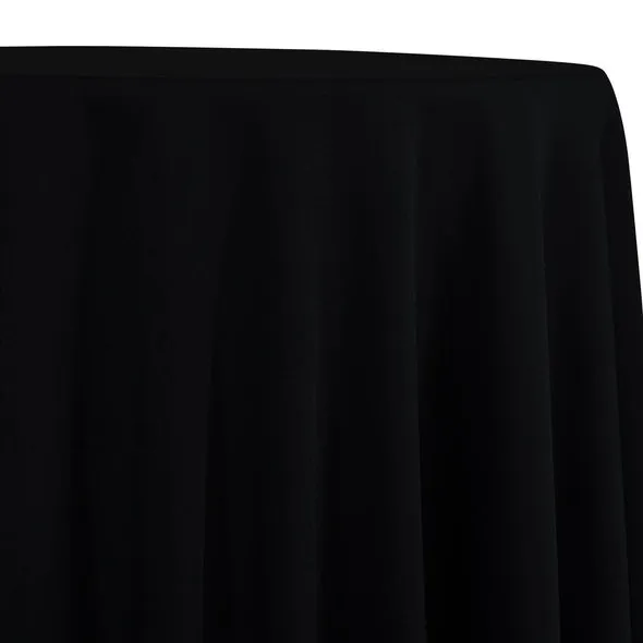 5pcs - Premium Poly (Poplin) Table Linen 90"x108" Banquet - Black