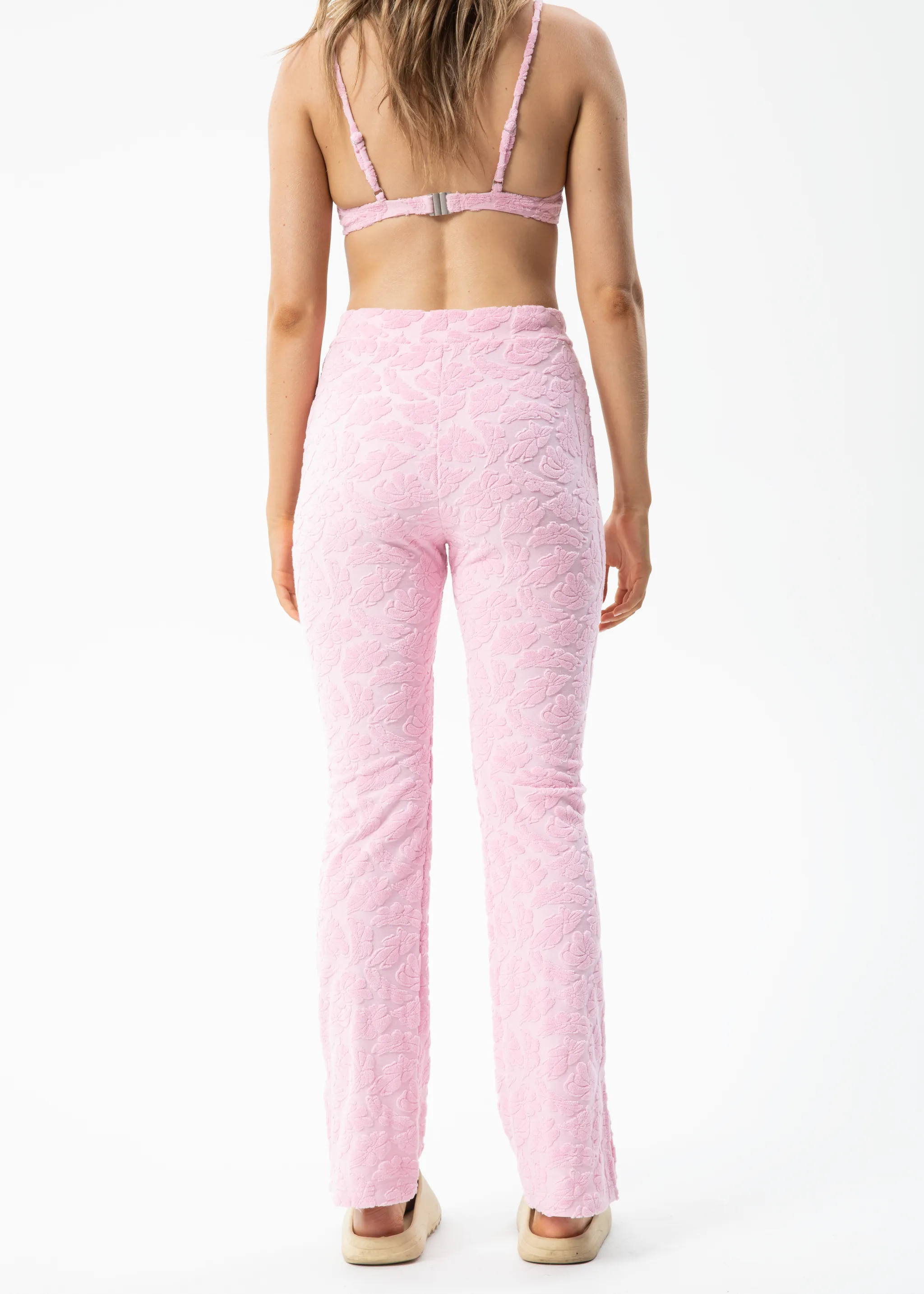 AFENDS Womens Rhye - Terry Pants - Powder Pink