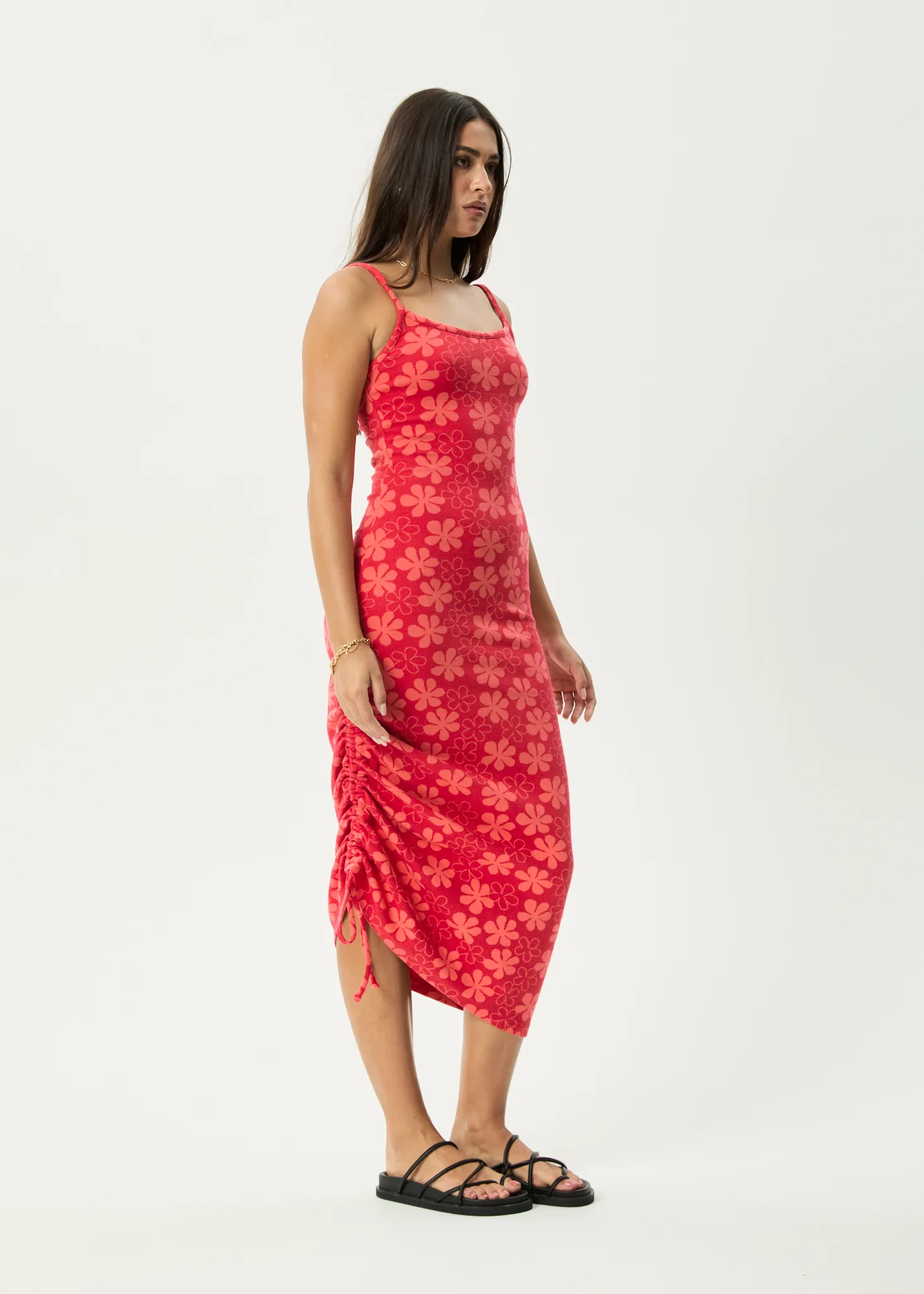 AFENDS Womens Valerie - Maxi Dress - Tomato