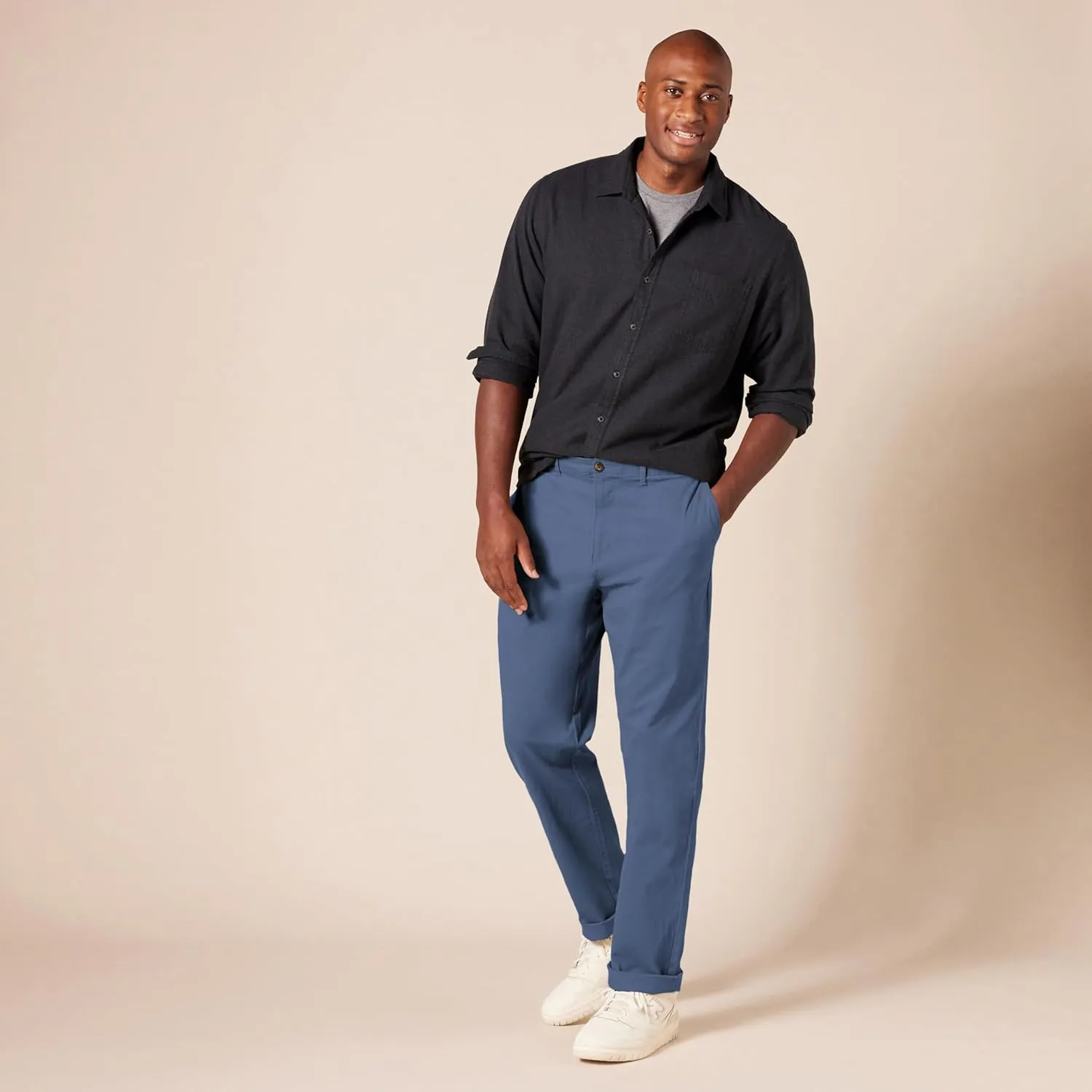 Amazon Essentials Men's Athletic-Fit Casual Stretch Chino Pant (Available in Big & Tall)