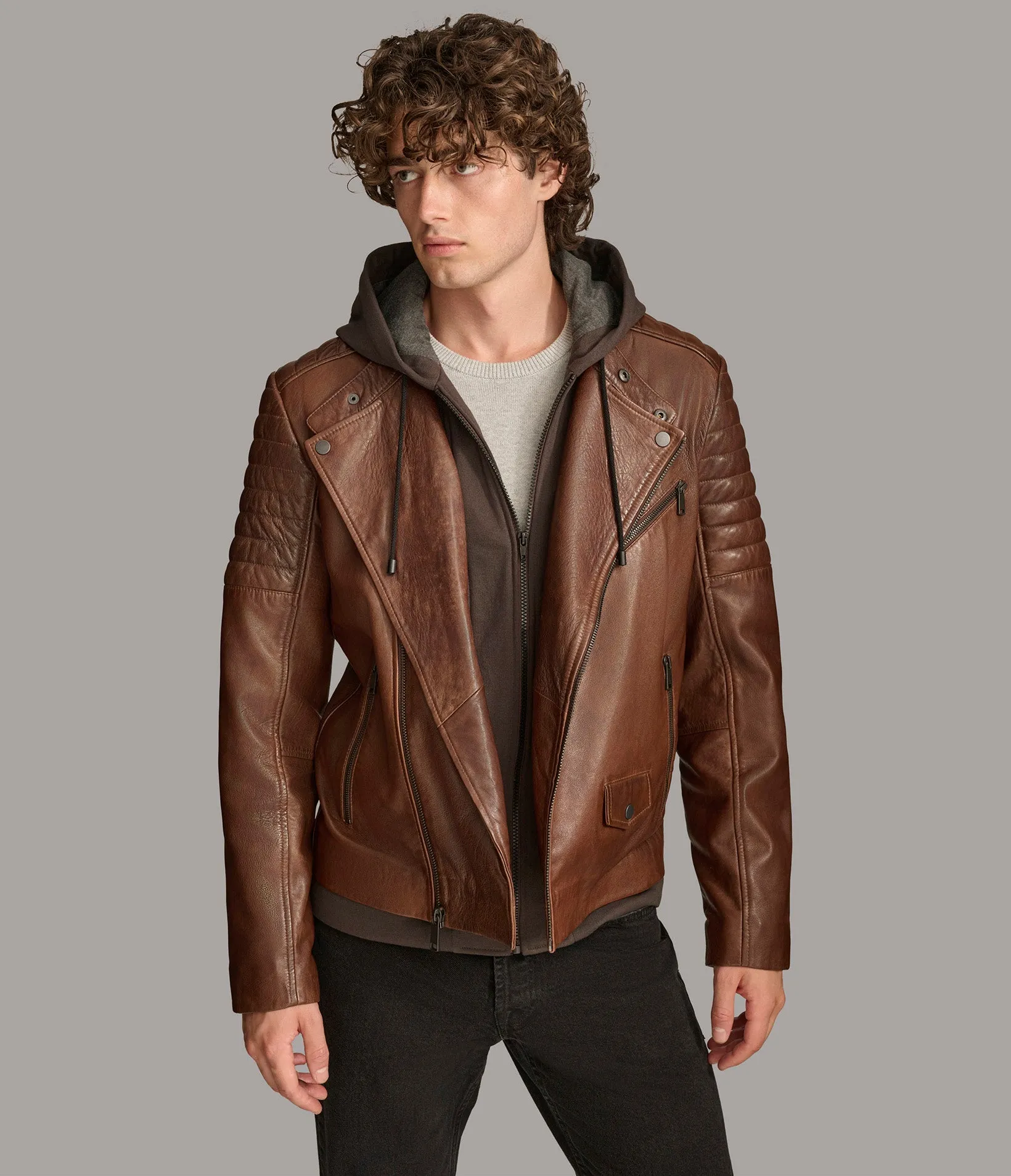 Andres Moto With Zip Off Hood