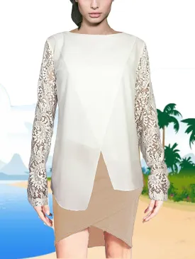 ASHORE WOMENS APART LACE BLOUSES