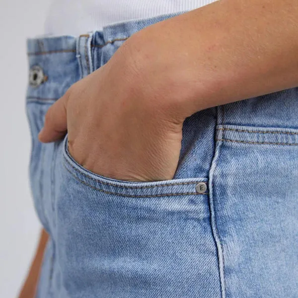 Atlas Denim Skirt (Light Wash)