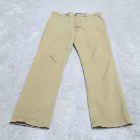 Banana Republic Mens Fulton Skinny Leg Chino Pant Mid Rise Beige Size  W34XL32