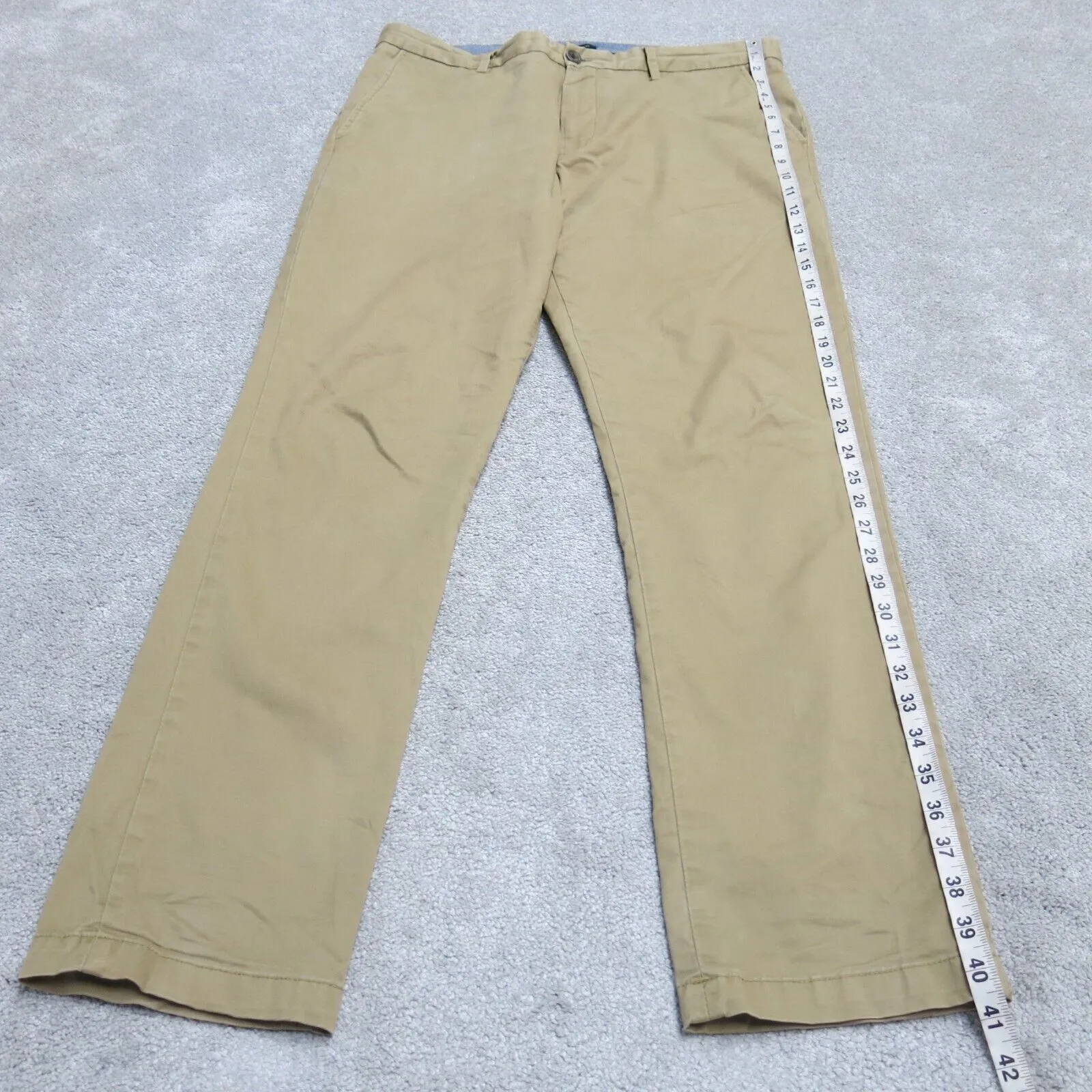 Banana Republic Mens Fulton Skinny Leg Chino Pant Mid Rise Beige Size  W34XL32