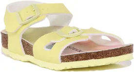 Birkenstock Rio Kids In Yellow For Kids | Narrow Fit