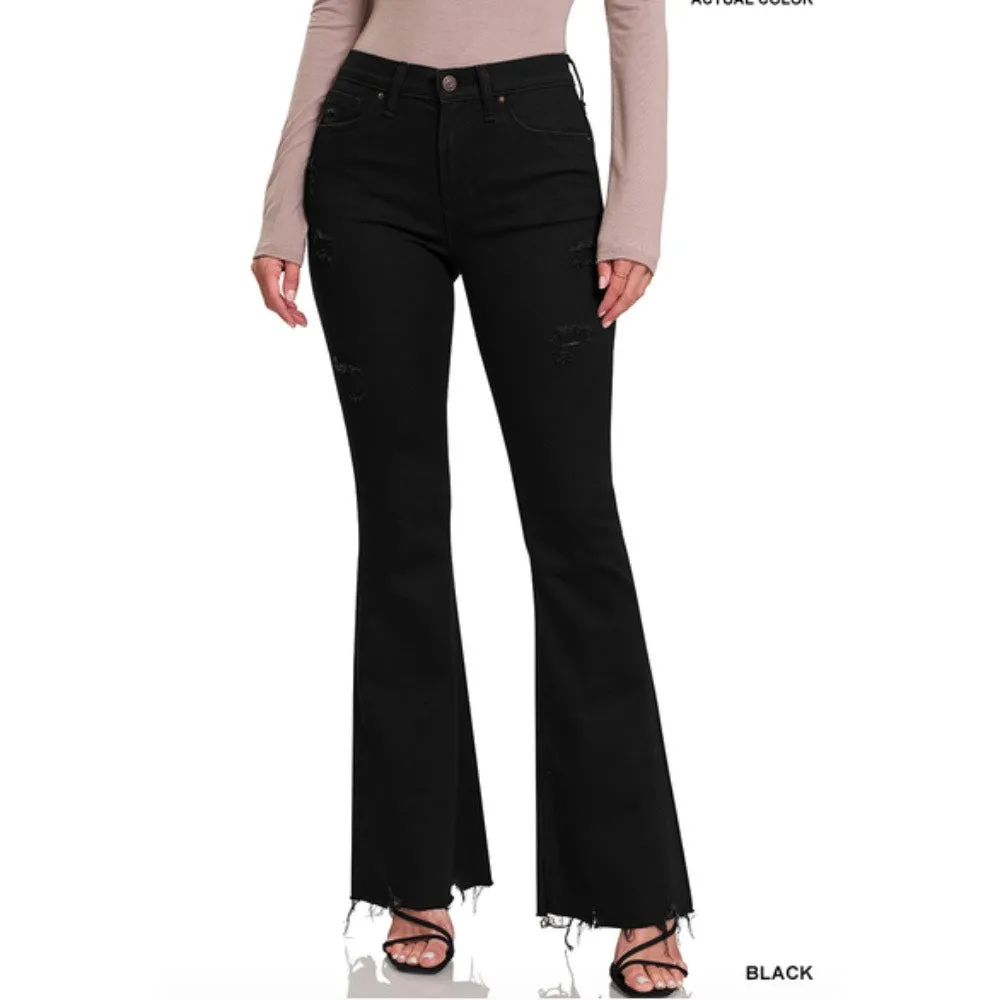 Black Flare Jeans
