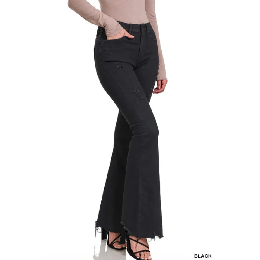 Black Flare Jeans
