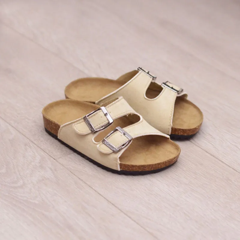 Children Cork Slippers Fashion Summer Sandals Kids Shoes