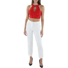 City Studios Womens Juniors Lace Sleeveless Cropped