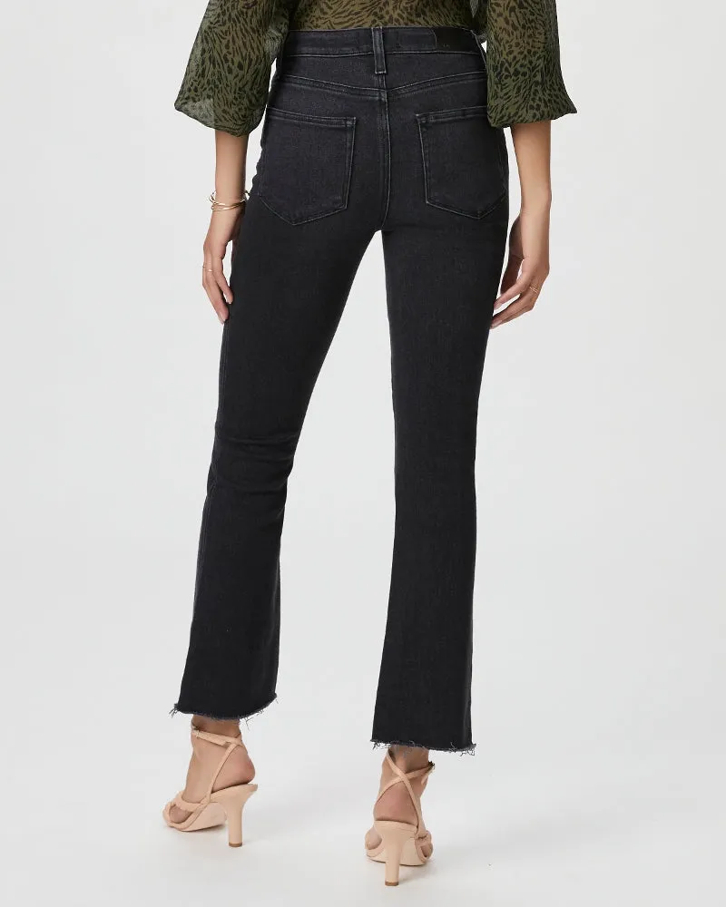 Claudine with Raw Hem Jeans - Black Lotus