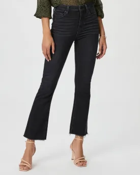 Claudine with Raw Hem Jeans - Black Lotus