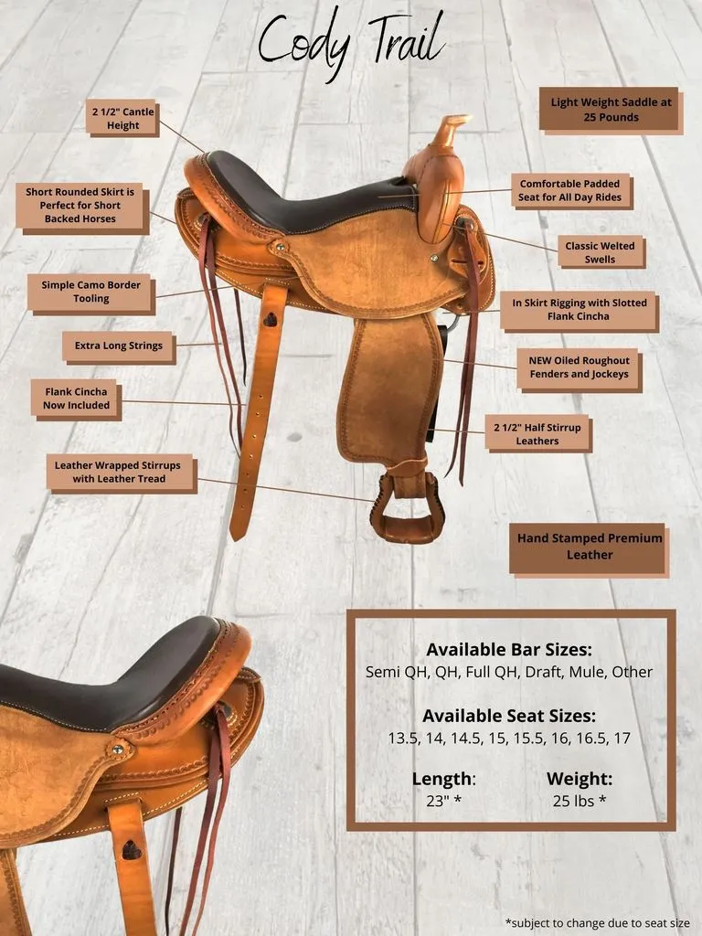 Colorado Roughout Cody Trail Saddle 100-5334