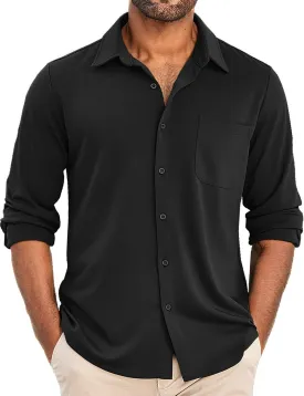 COOFANDY Men's Wrinkle Free Shirts Casual Long Sleeve Button Down Dress Shirts