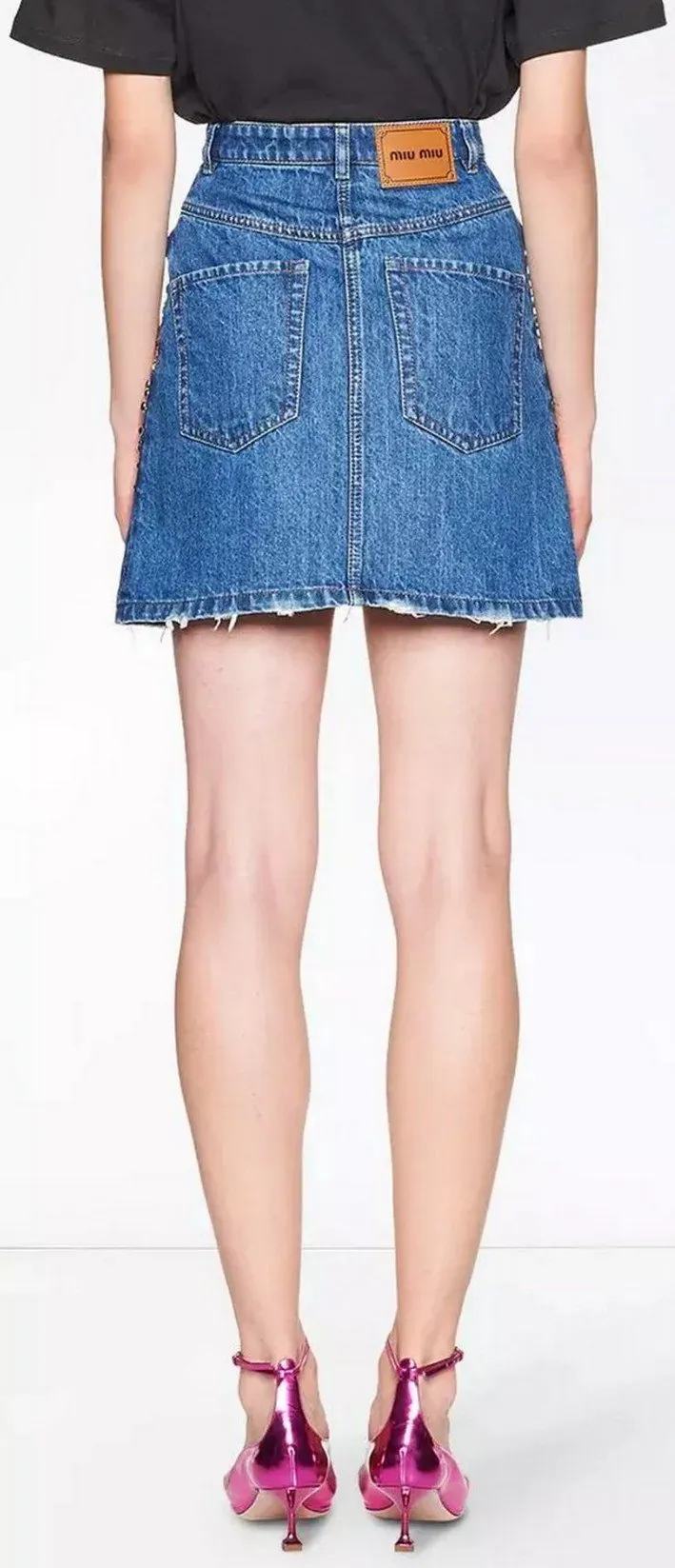 Crystal Denim Skirt