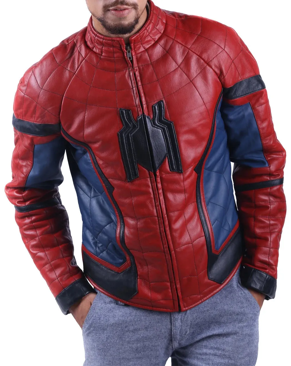 Custom Design Spider-Man Genuine Leather Jackets