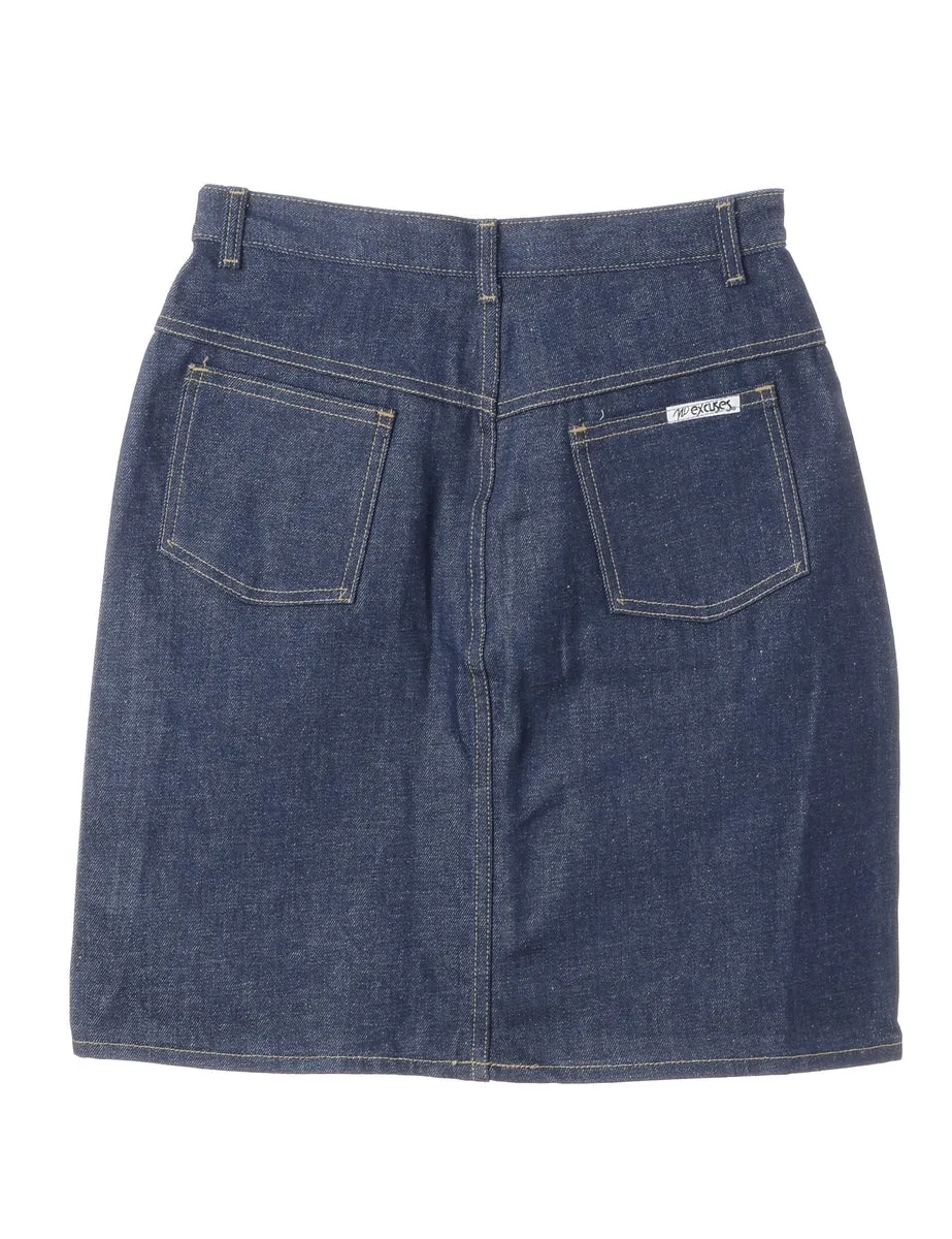 Denim Midi Skirt - M