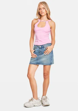 DENIM MINI SKIRT
