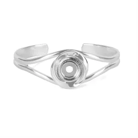 Dimensional Flower Cuff Bracelet - Final Sale