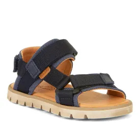 Froddo: KE Flash Adjustable Velcro Boys Summer Sandals - Dark Blue Leather