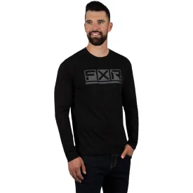 FXR  Mens Black Ops Podium Premium Longsleeve Tee T-Shirt Screen Printed Logos