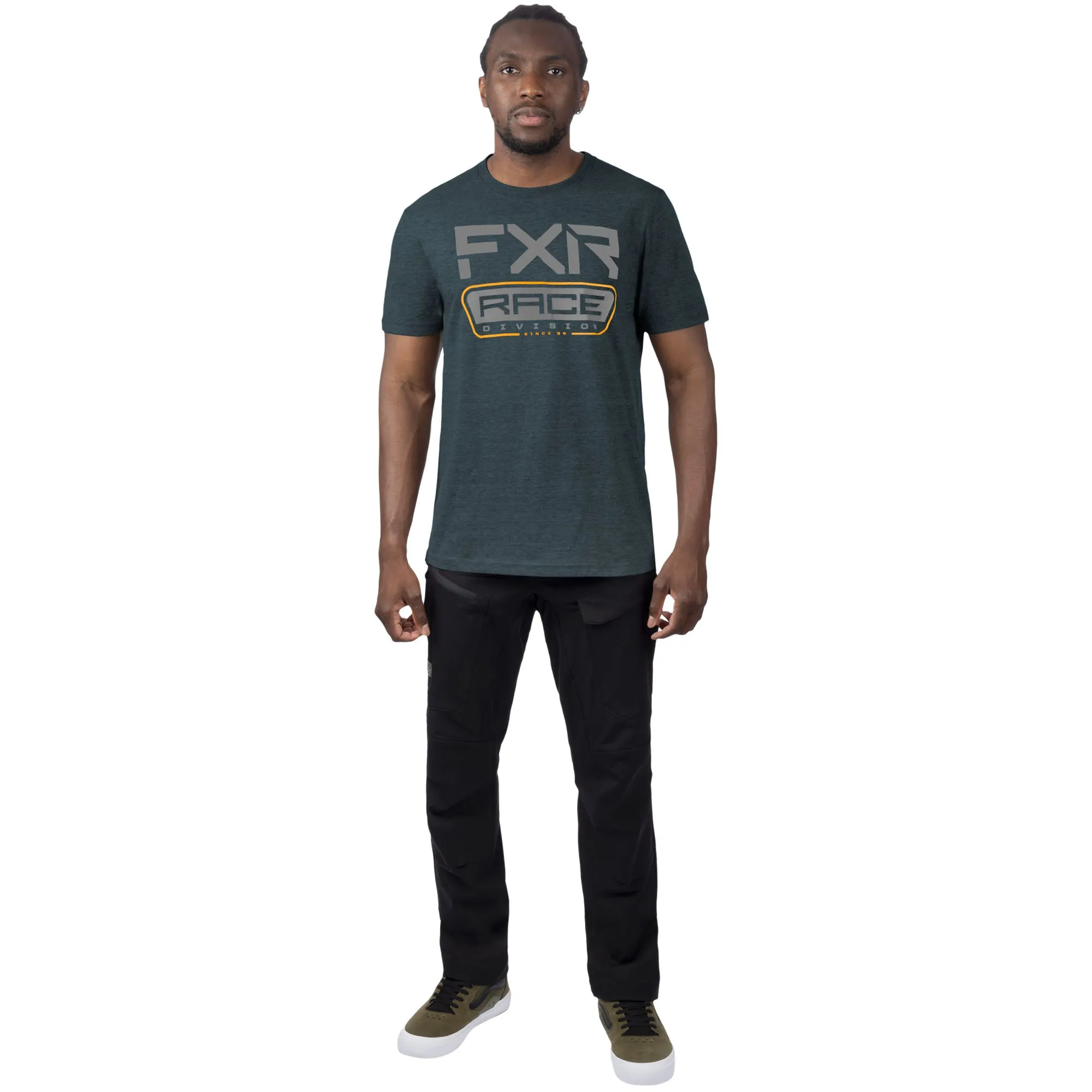 FXR Race Div Premium T-Shirt Dark Steel/Grey Blue