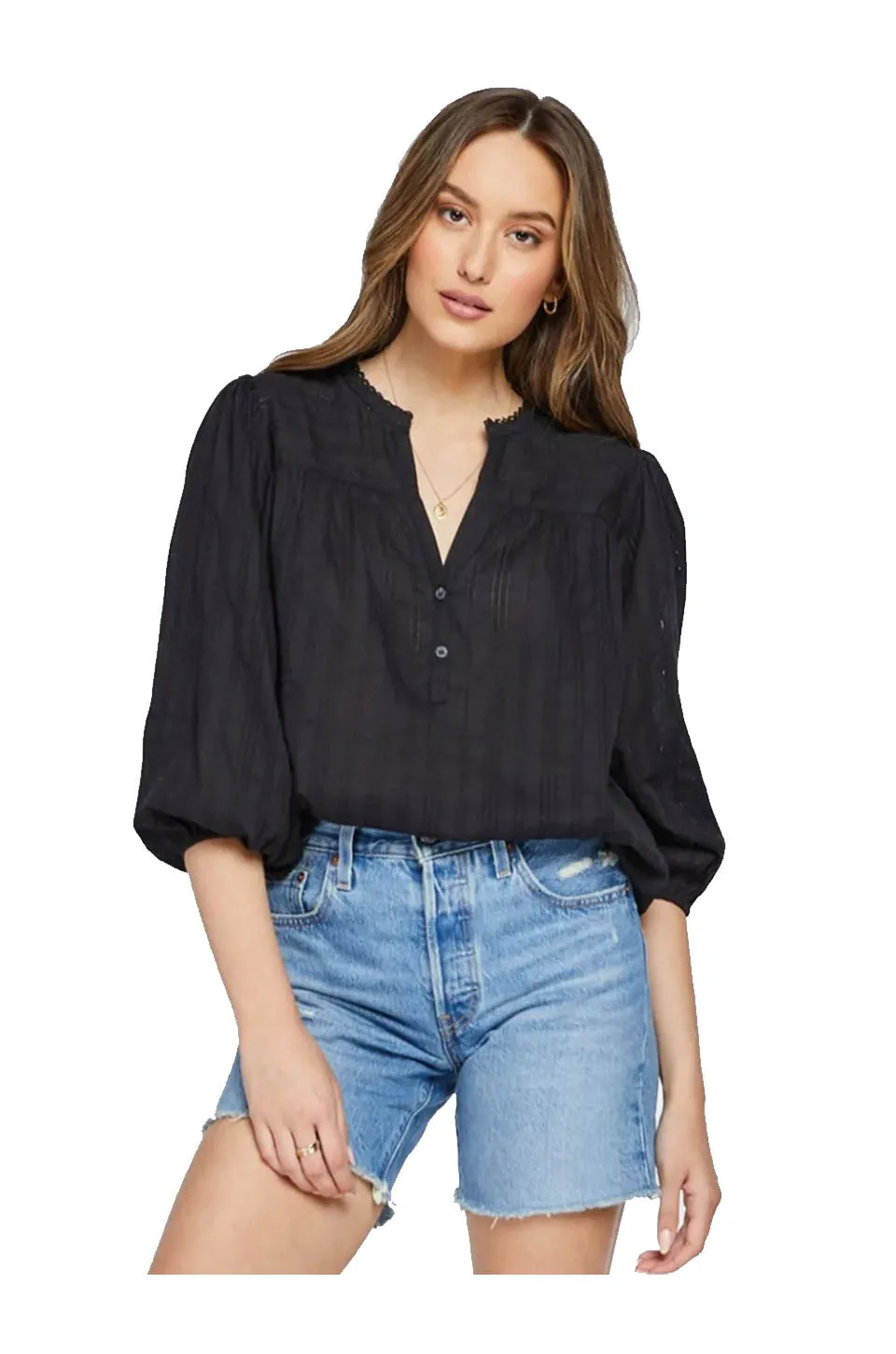 Gentle Fawn Cassie Top In Black