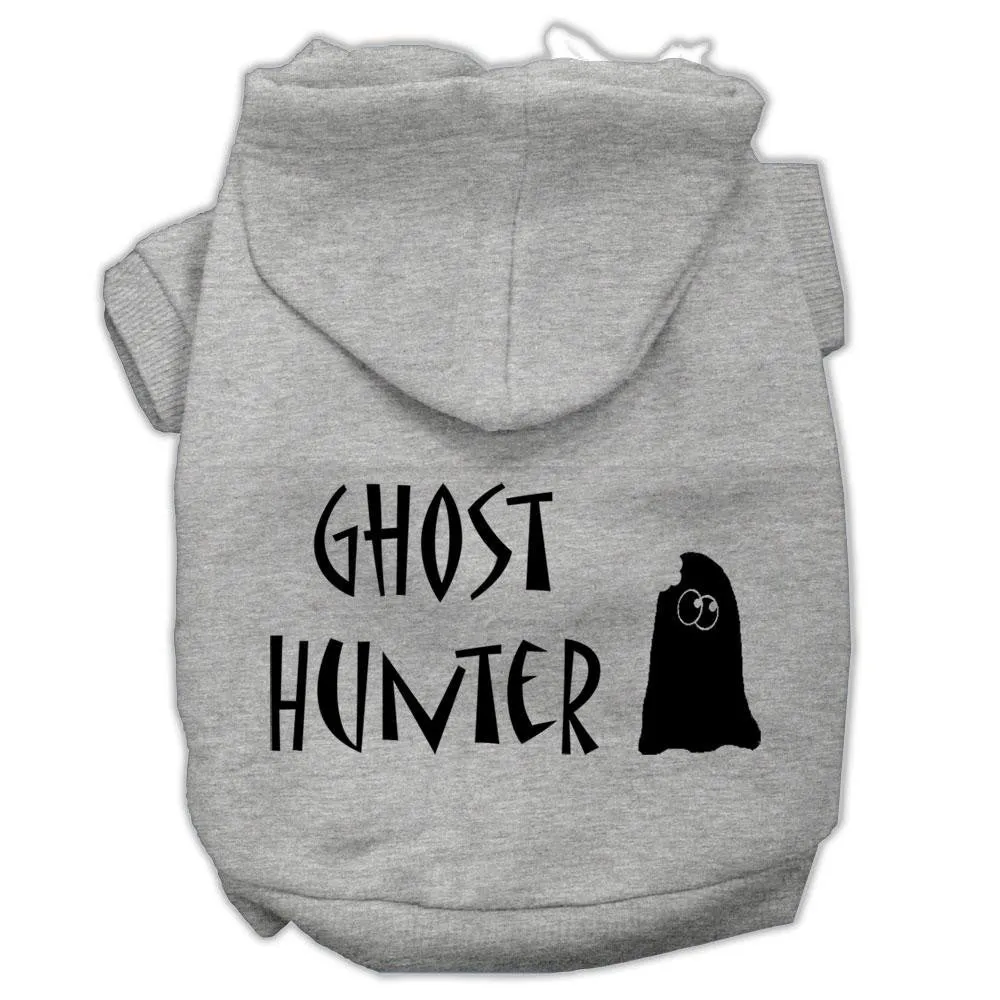 Ghost Hunter Screen Print Pet Hoodies Grey With Black Lettering Xxxl (20)