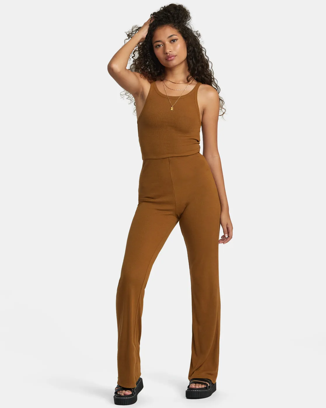Honey Stretch Straight Leg Pants - Sienna