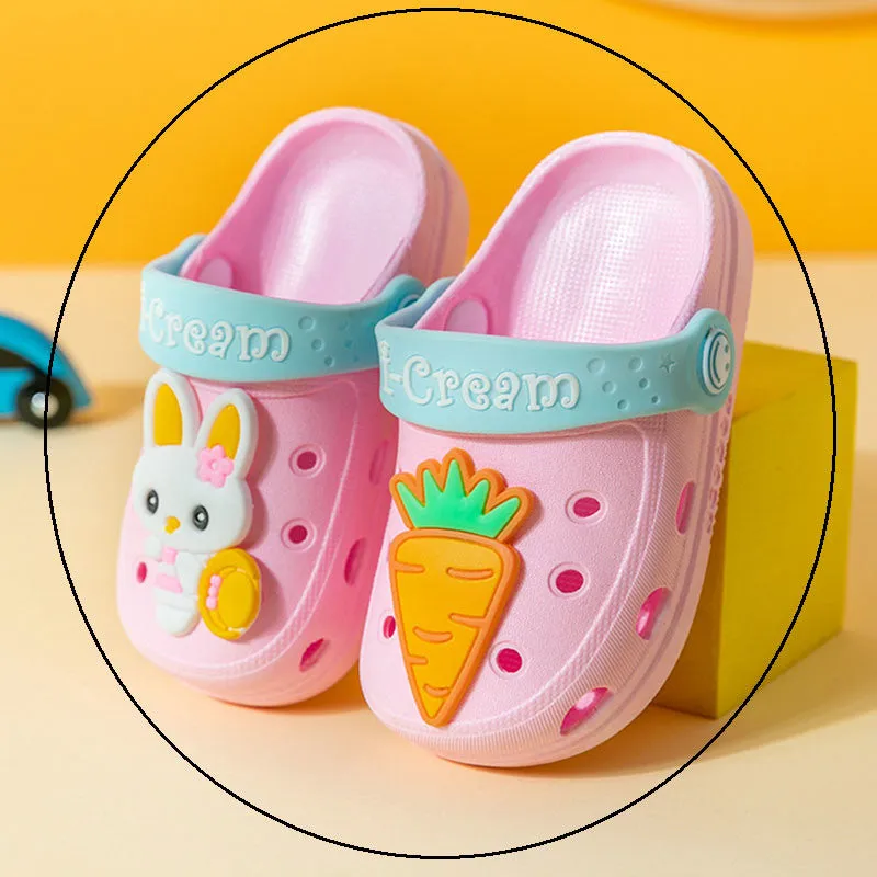 Kids sandals Boys Girls Mules Cartoon baby Sandals Flat Summer Unicorn Slippers Children's Garden Shoes