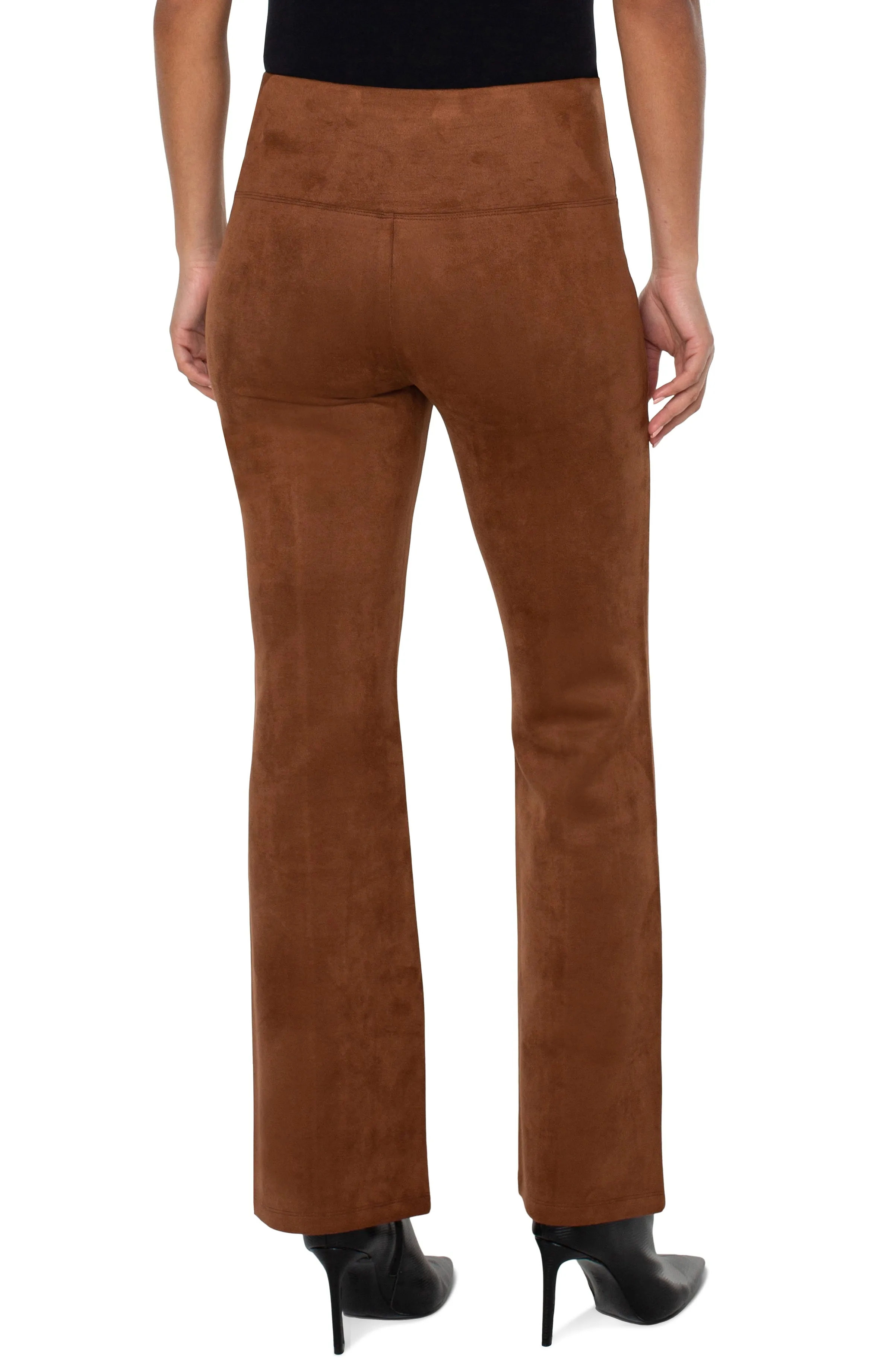 Liverpool Pearl Full Length Flare w/Pintucks (Penny Brown)