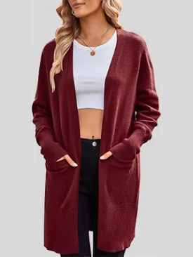 Long Sleeve Soft Cardigan Knit Sweater
