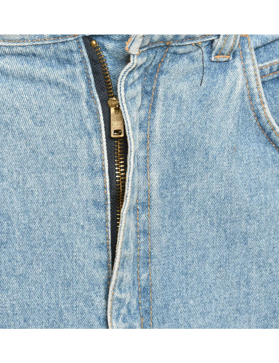 Medium Wash Denim Skirt - L