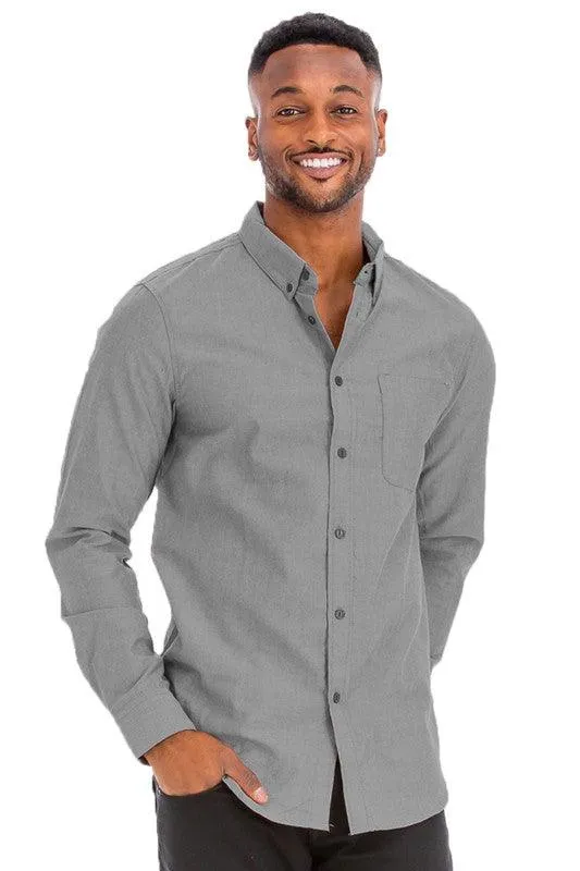 Mens Business Casual Long Sleeve Shirts