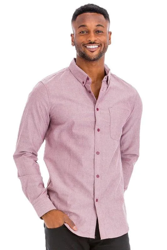 Mens Business Casual Long Sleeve Shirts