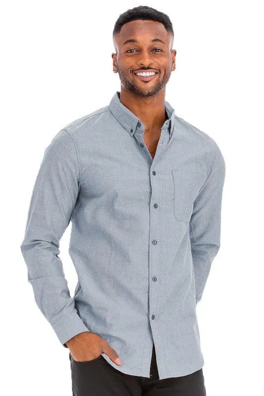 Mens Business Casual Long Sleeve Shirts
