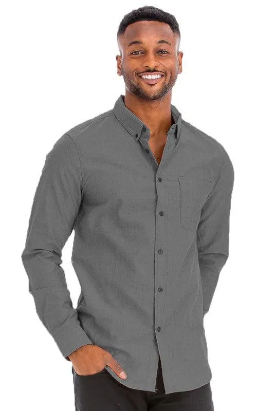 Mens Business Casual Long Sleeve Shirts