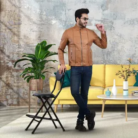 MENS LEATHER JACKET 410143(TAN)