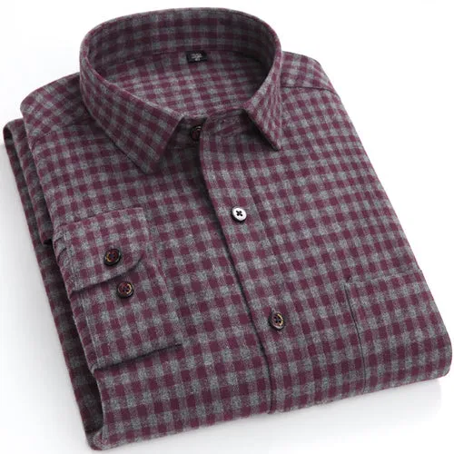 Men's Standard-fit Long Sleeve Flannel