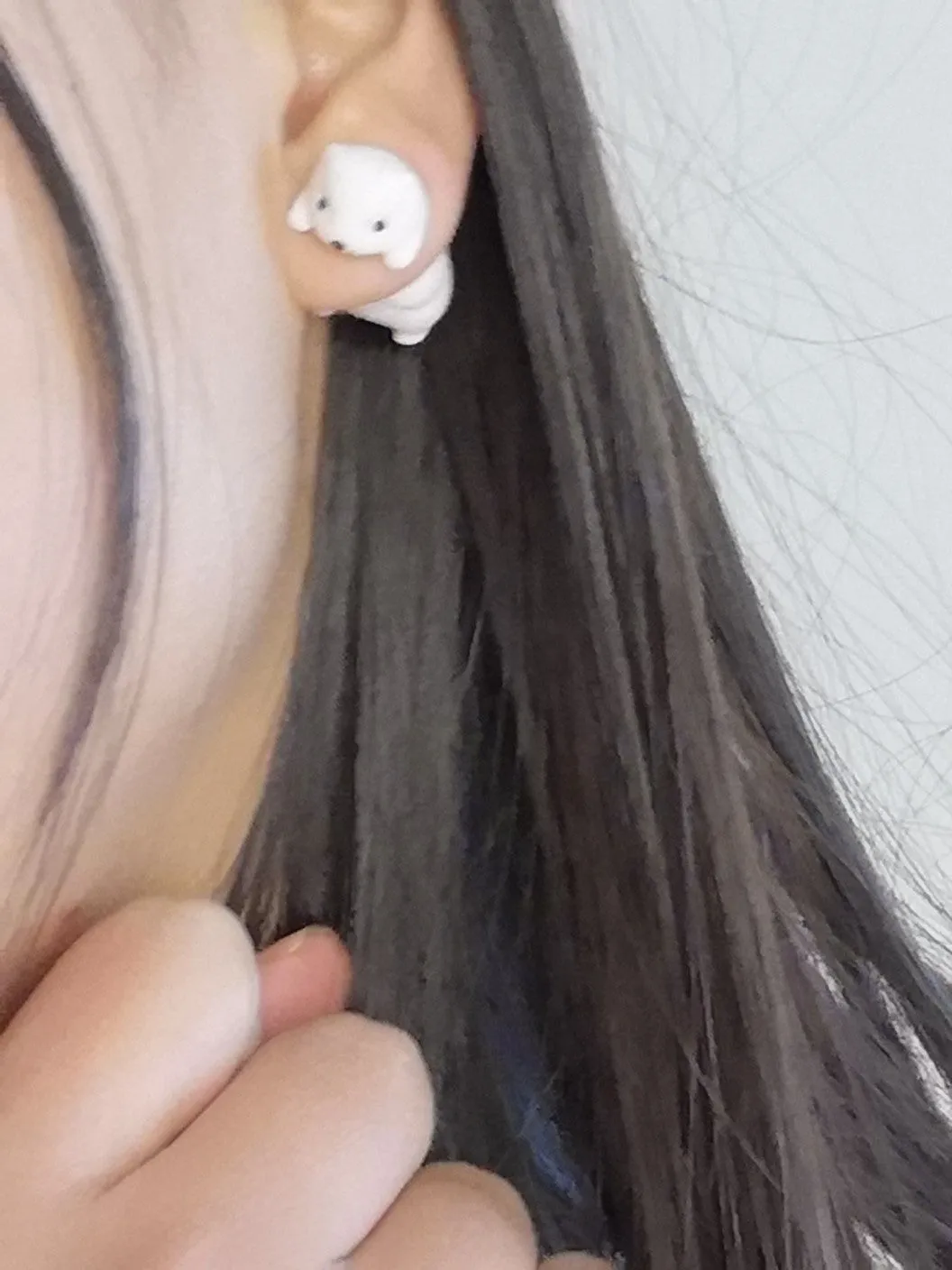 [Mid Season Sale ] Cutie Hamster 3D Handmade Soft Clay Earring