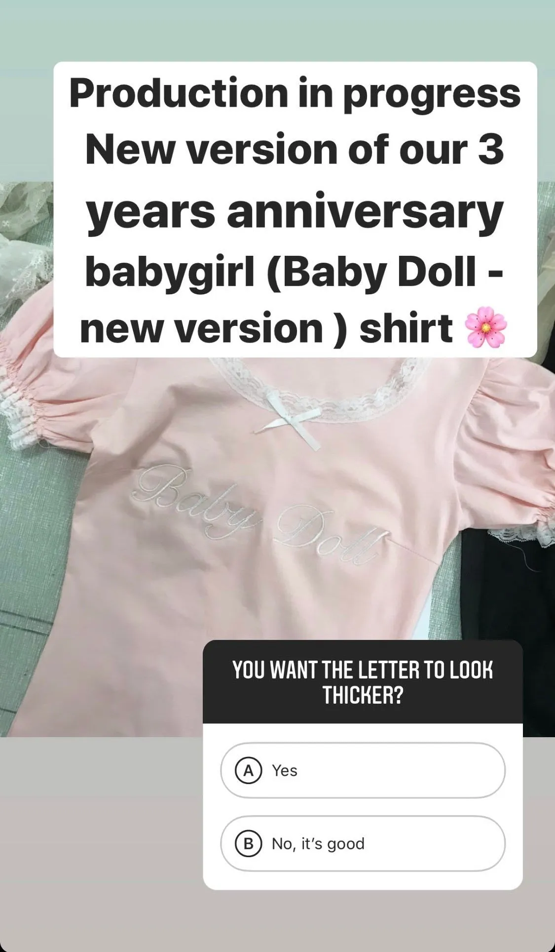 [Mid Season SALE] Min Sötnos Sweet Babydoll Larme Cotton Top (babygirl)
