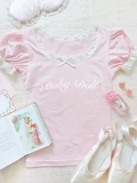 [Mid Season SALE] Min Sötnos Sweet Babydoll Larme Cotton Top (babygirl)