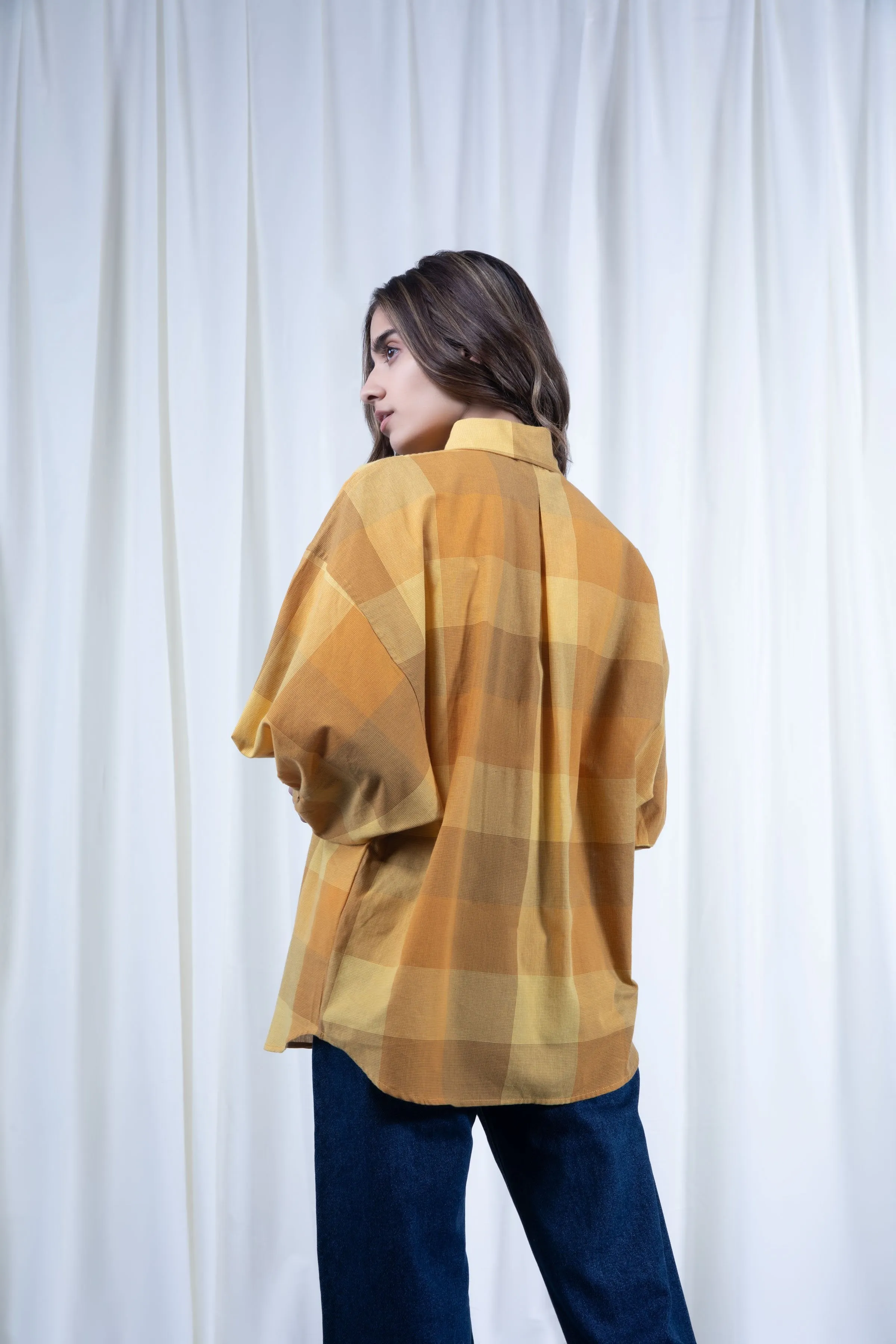 Mustard Checkered Shirt