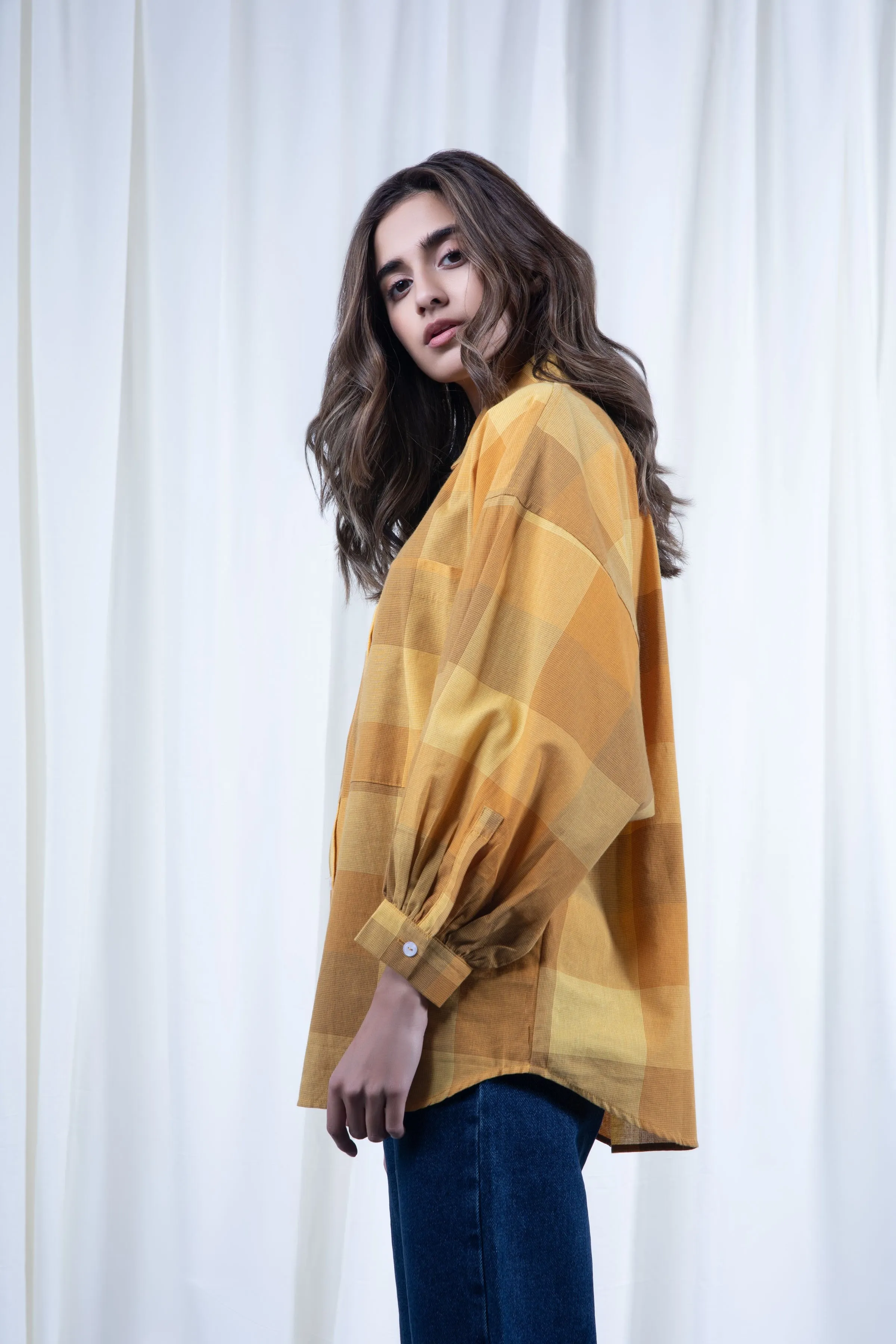 Mustard Checkered Shirt
