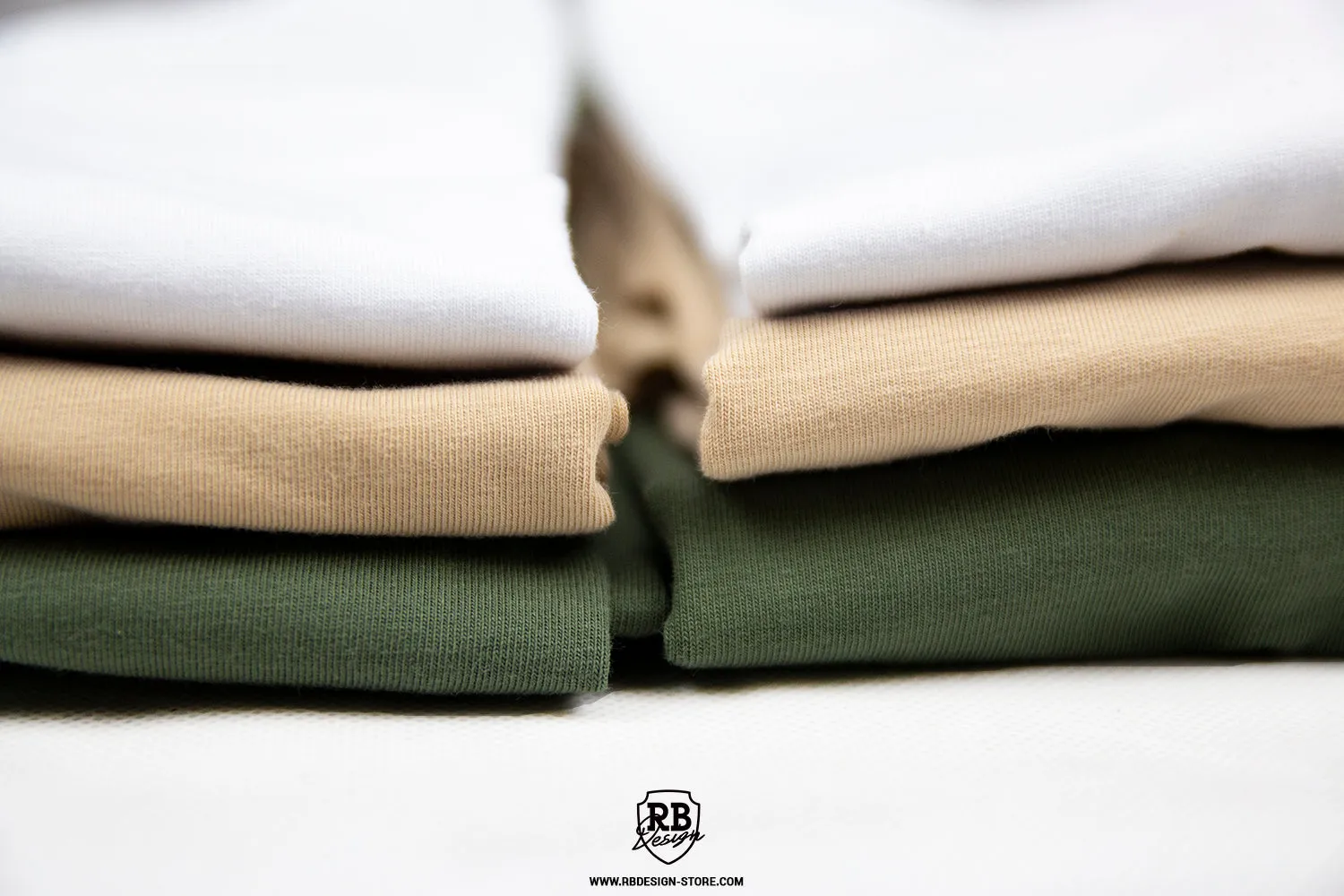 Plain Beige Crew Neck Long Sleeve T-shirt