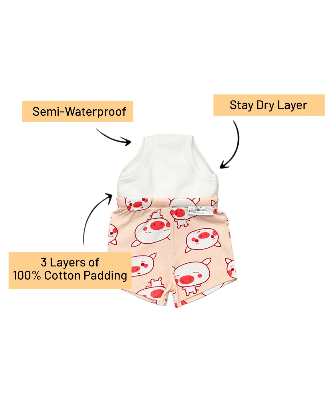 Potty Training Pajamas & Shorts for Toddlers, Boys and Girls - Piggy Wiggy