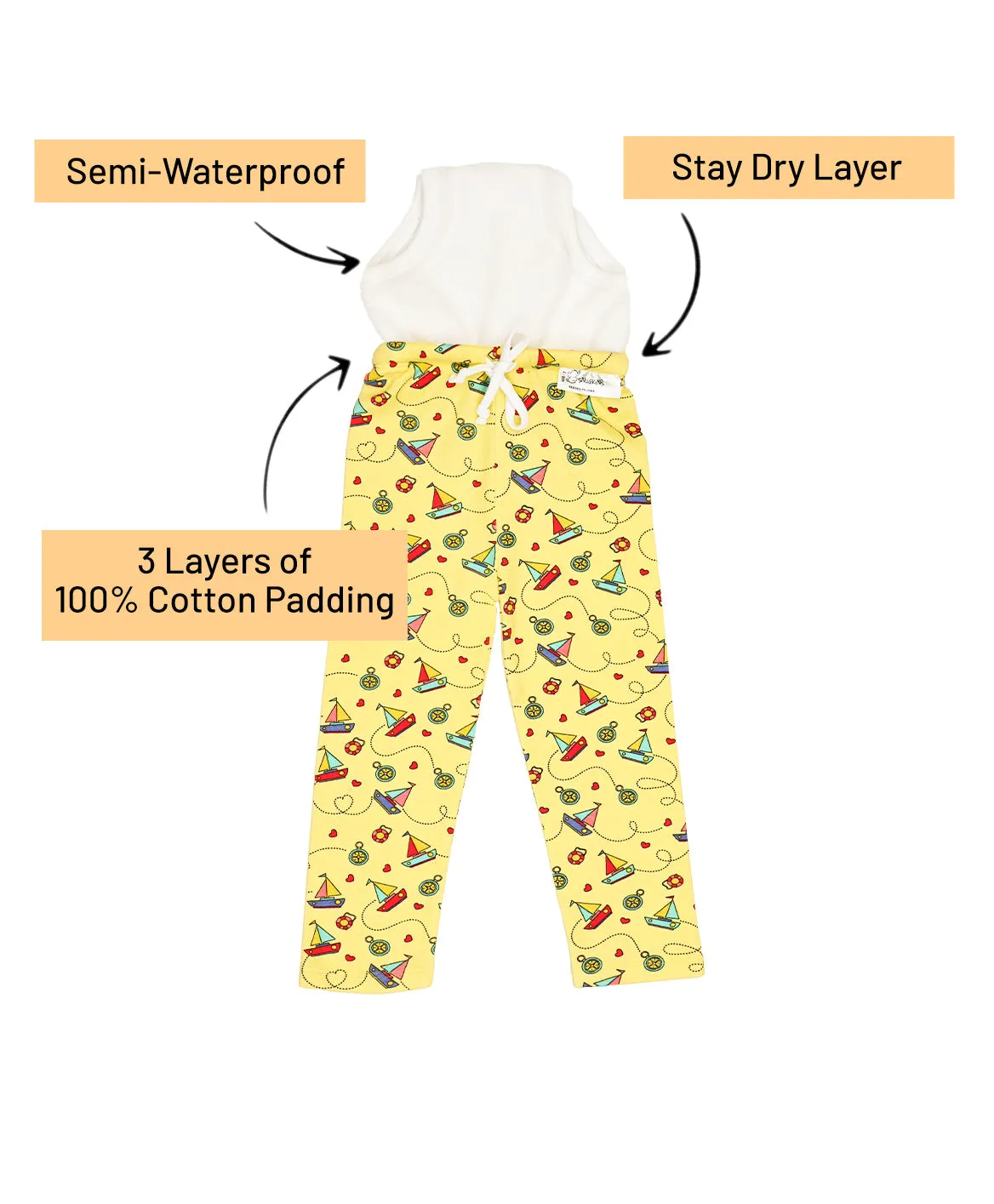 Potty Training Pants & Pajamas for Toddlers, Boys and Girls - Sailing Hearts