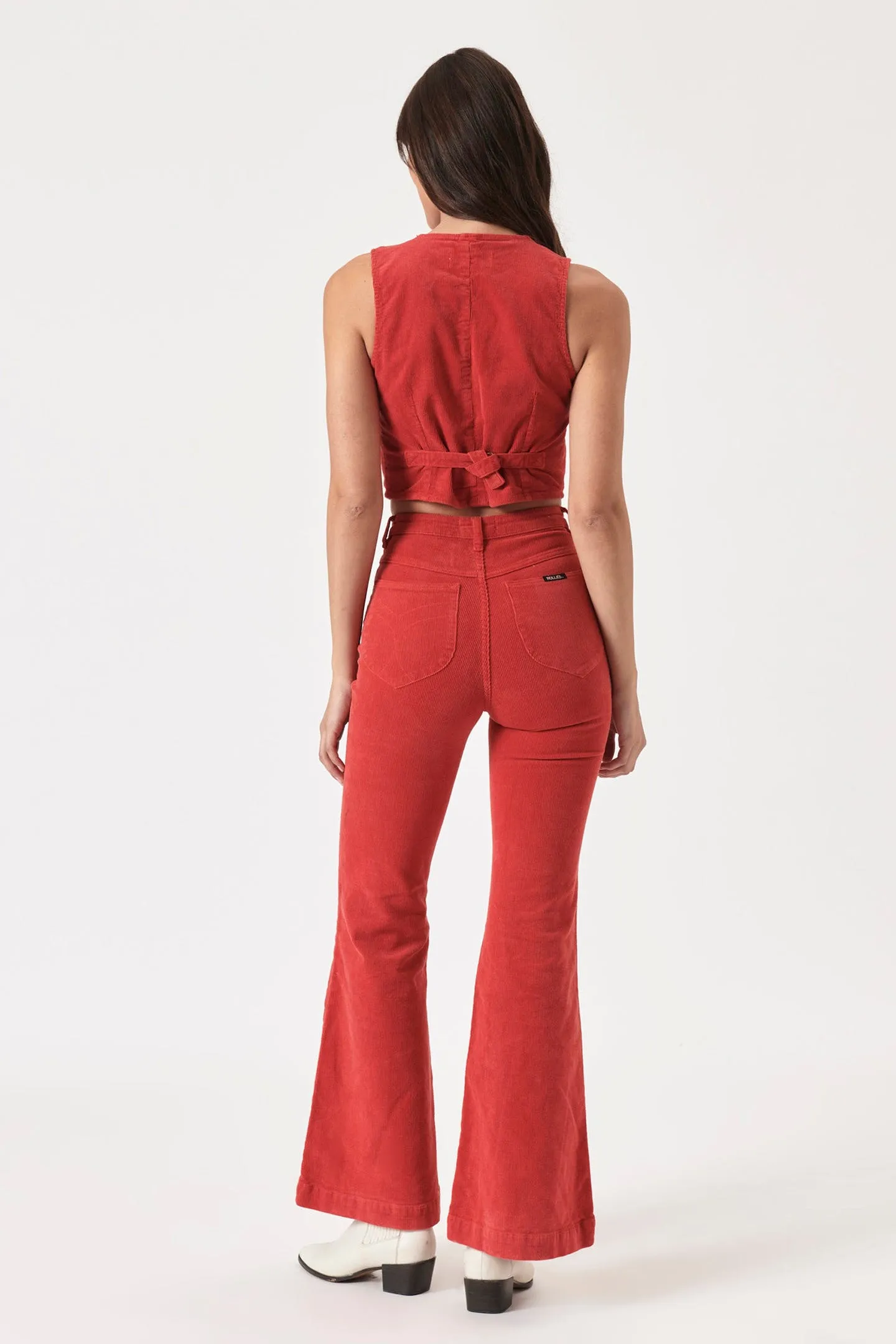 ROLLAS Womens Eastcoast Cord Flare Scarlet Cord