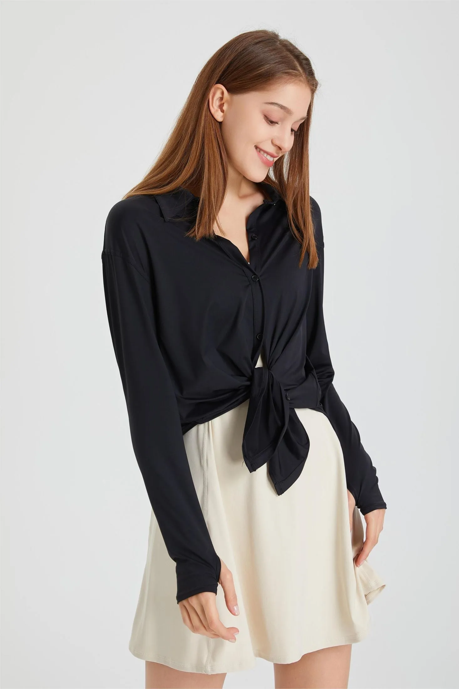 Sun Protection Button Up Long Sleeve Shirts