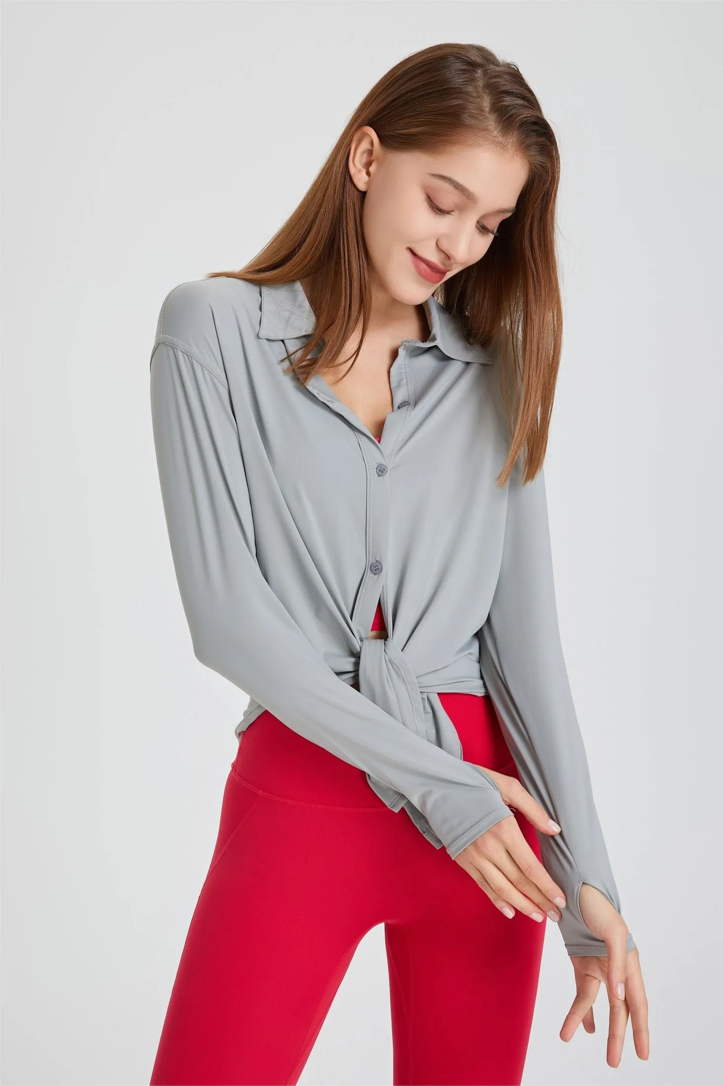Sun Protection Button Up Long Sleeve Shirts